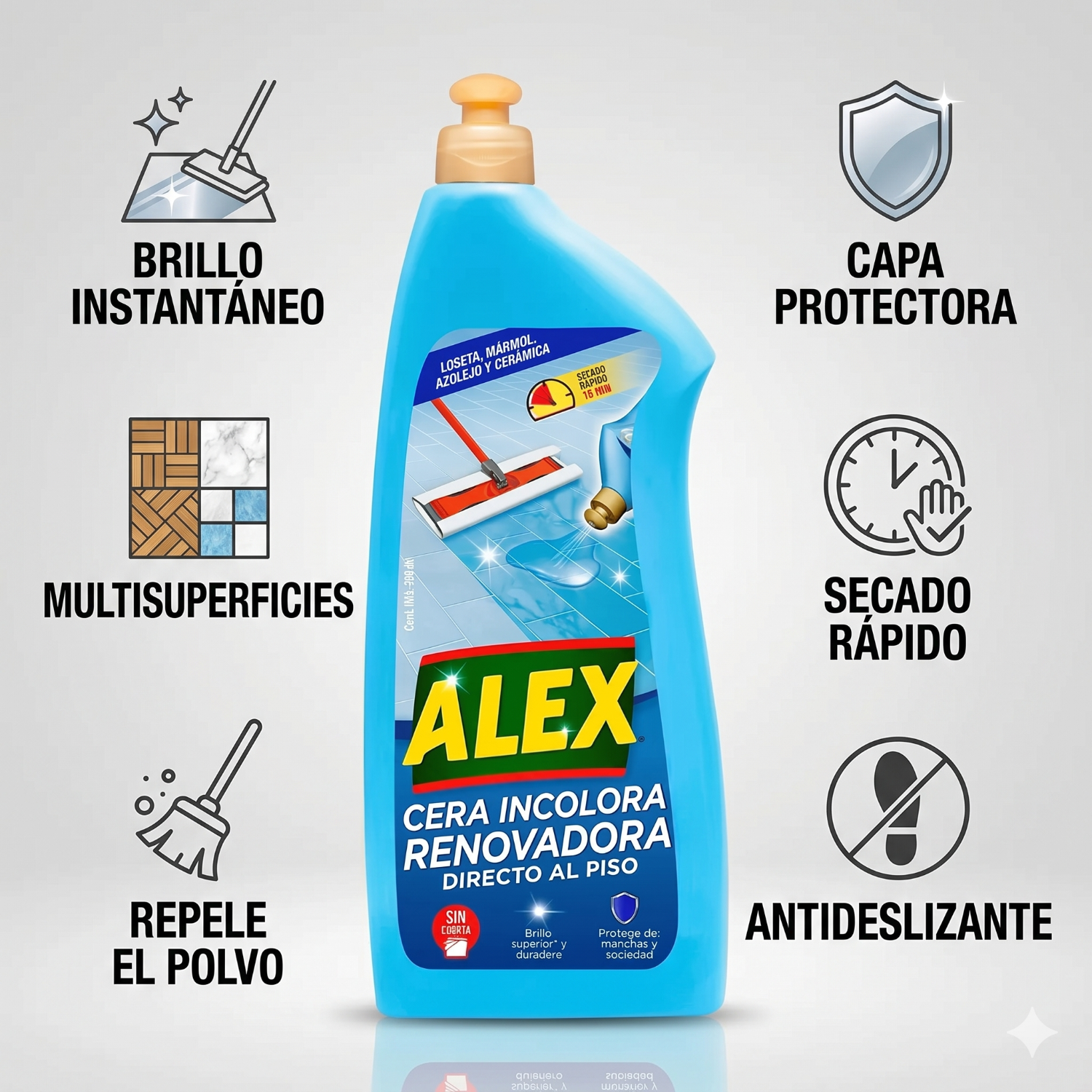 Cera Líquida Incolora Renovadora Alex 900cc-3