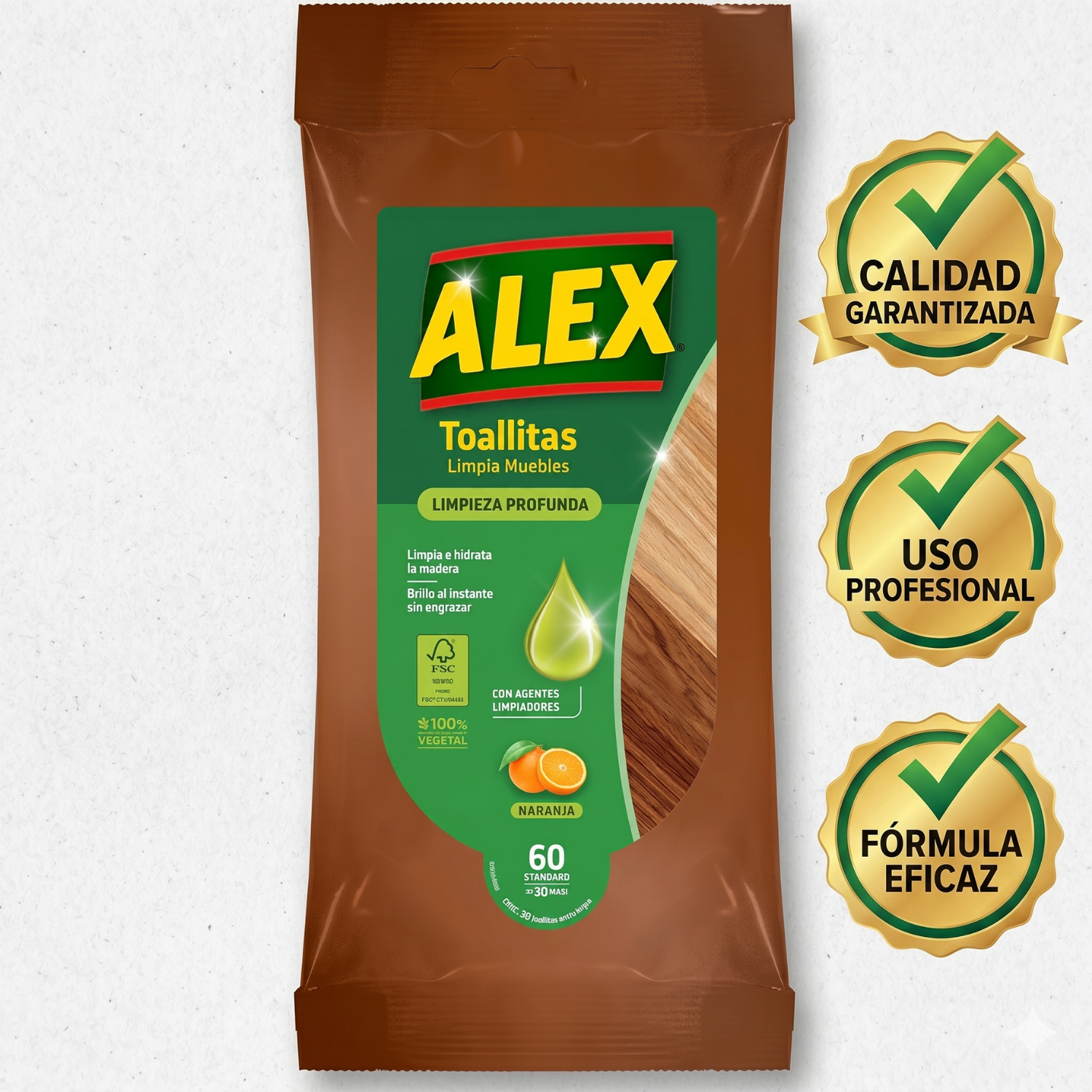 Toallitas Alex Renovadoras Para Muebles 30 Unid-5
