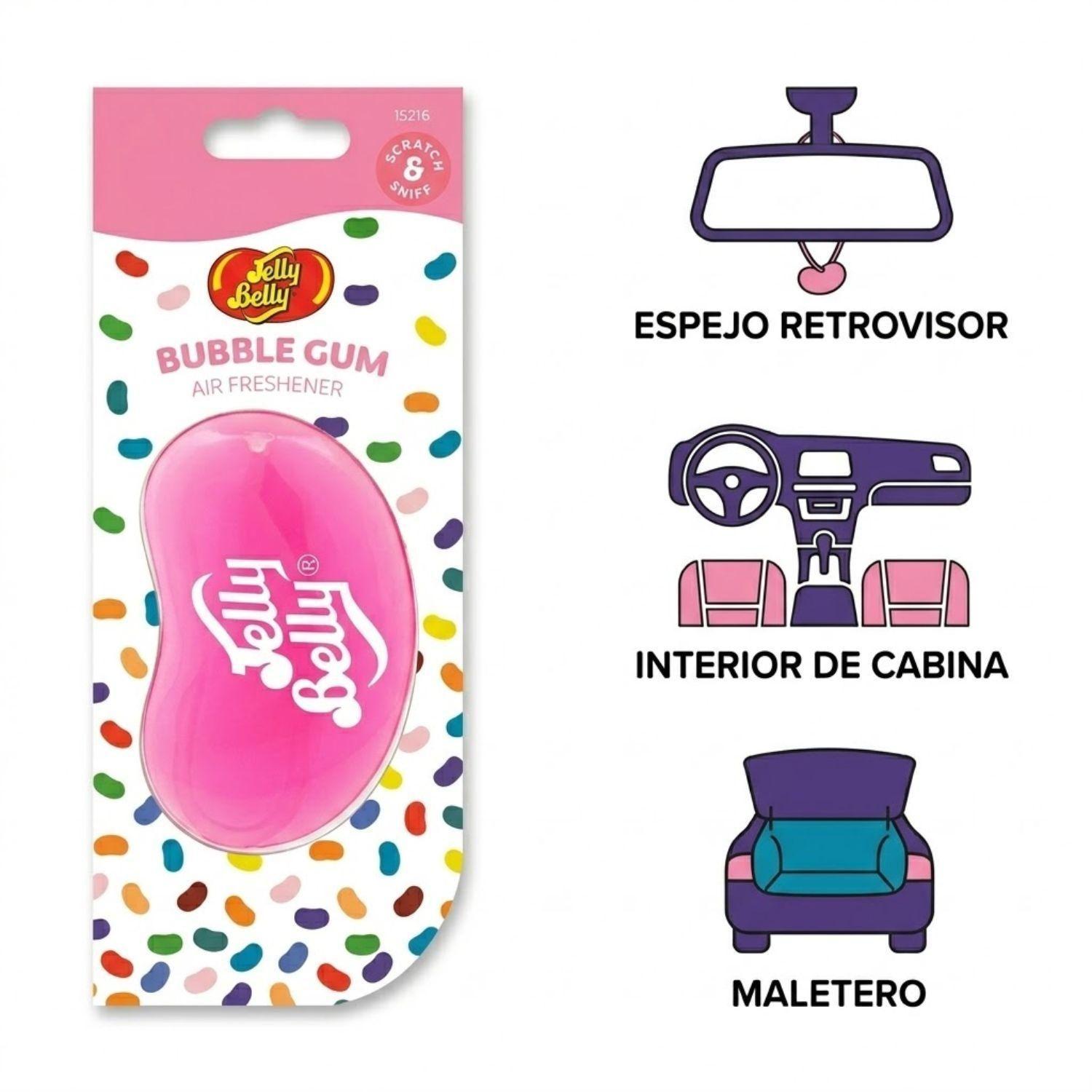 Aromatizante Auto Jelly Belly Chicle Colgante-3