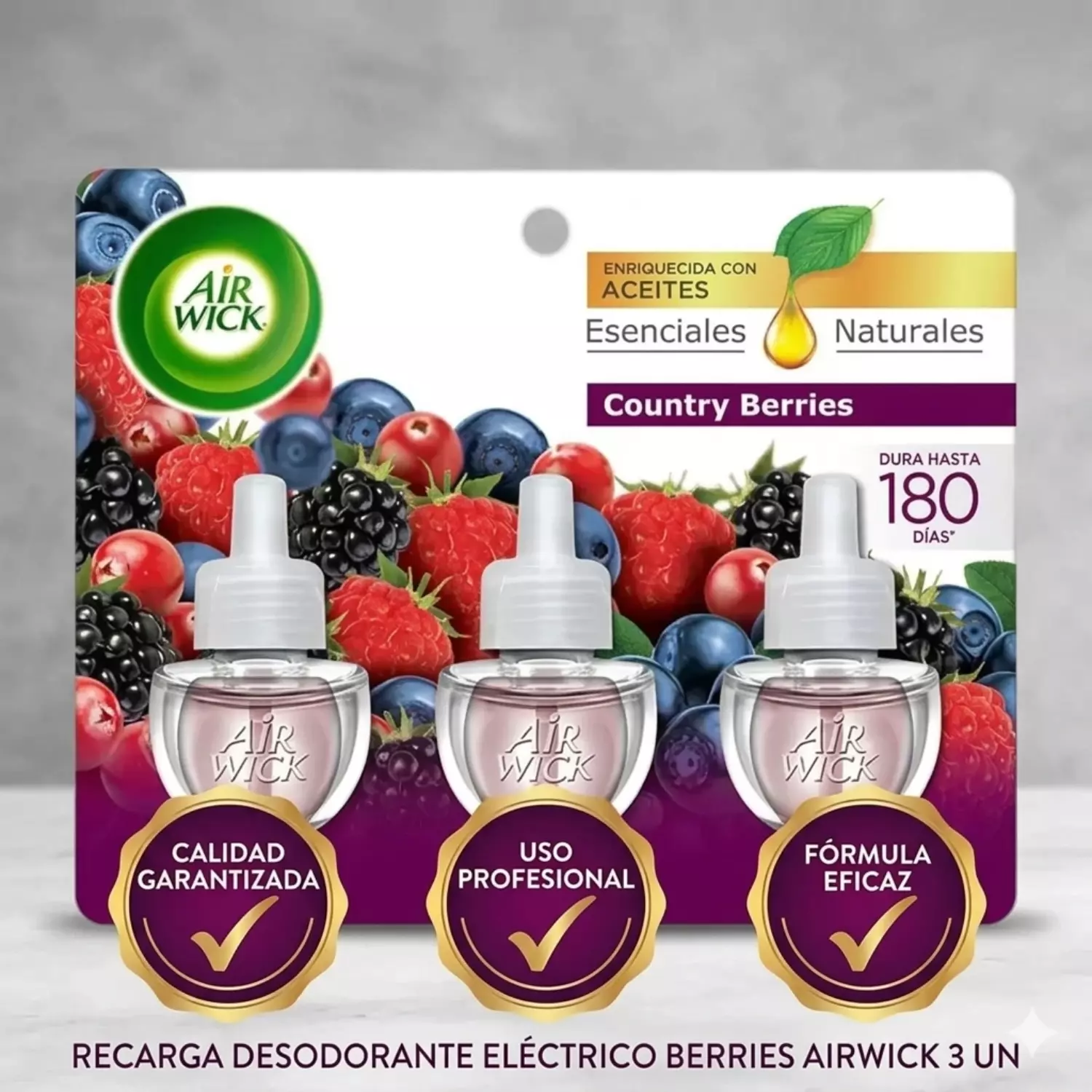 Recarga Desodorante Electrico Berries Airwick 3 Un-4