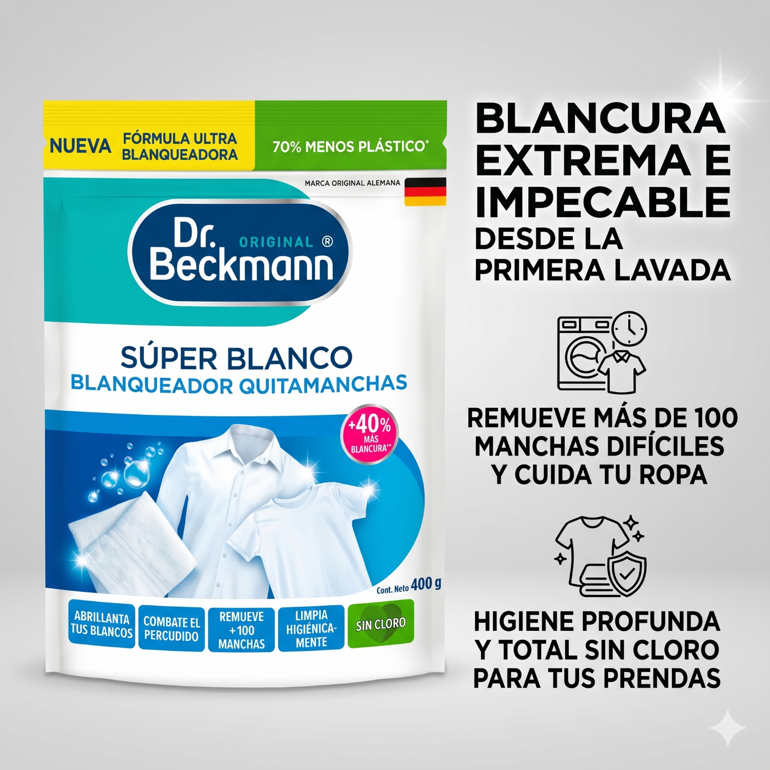Quitamanchas Blanqueador Super Blanco Dr. Beckmann 400gr-3