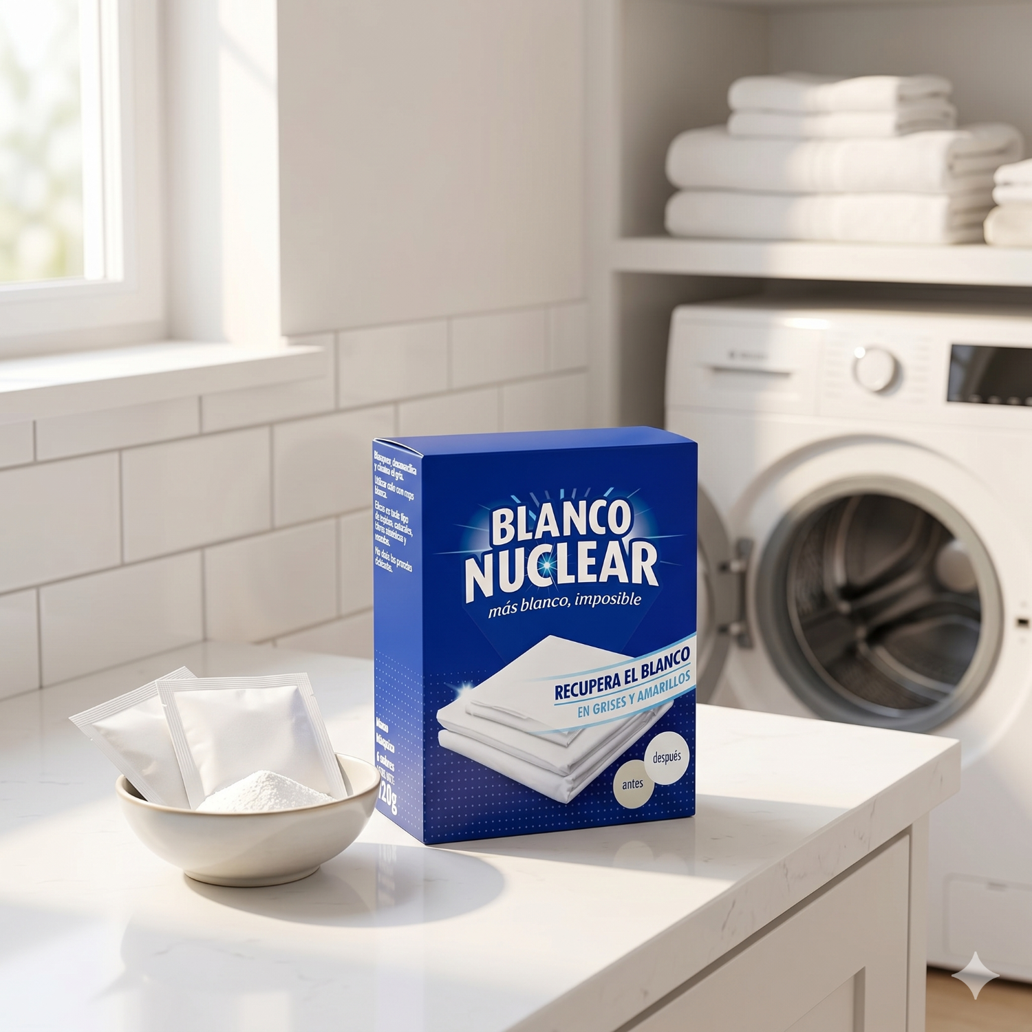 Quitamanchas Blanco Nuclear Sobres 6×120 g-6