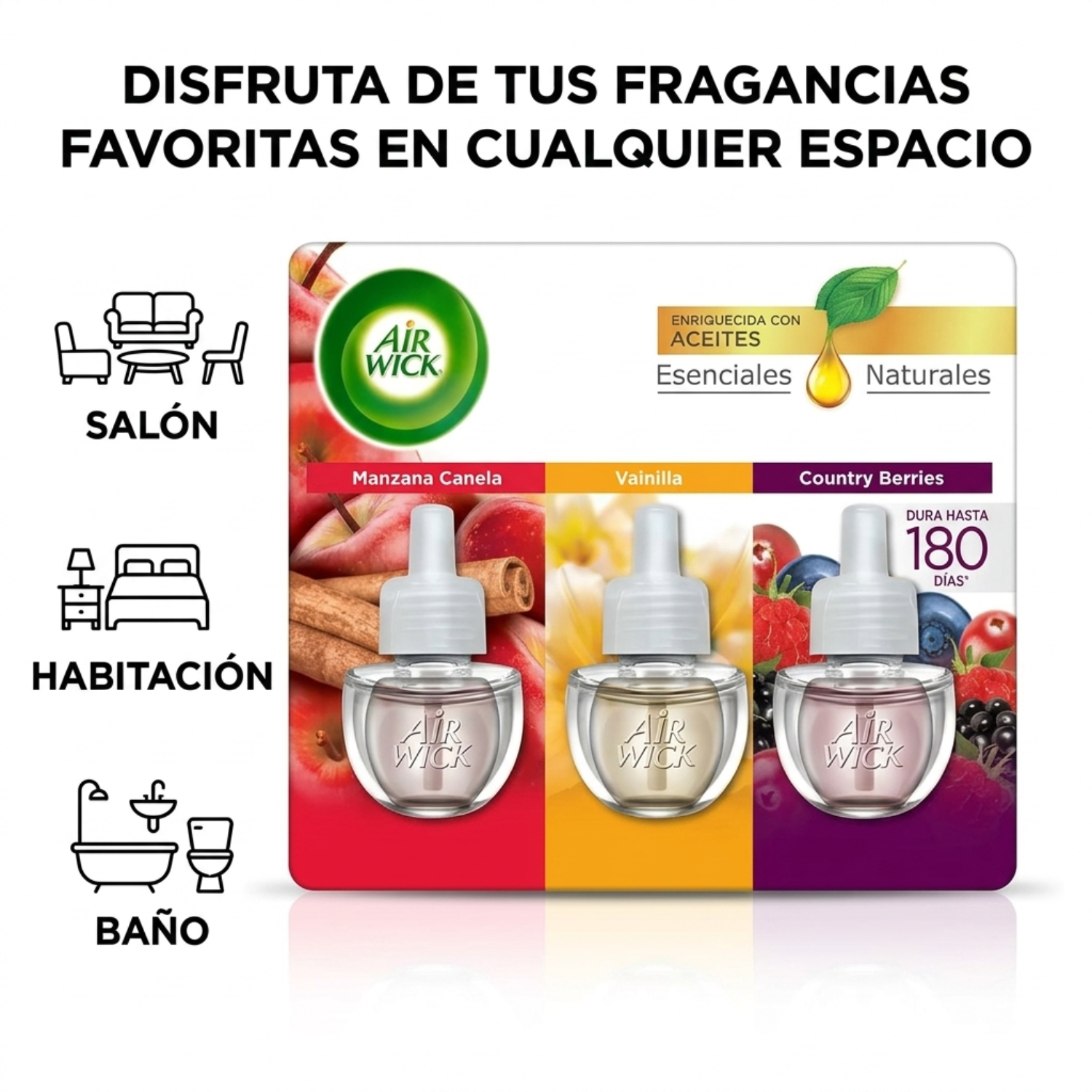 Desodorante Ambiental Eléctrico Repuesto Surtido 3x21ml-1