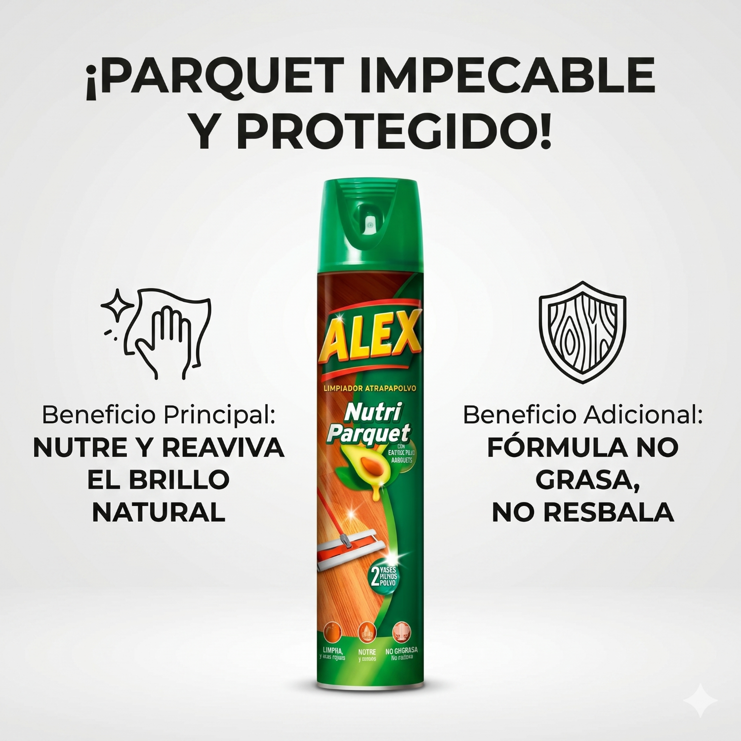 Alex Atrapa Polvo Limpieza Parquet Aerosol 750cc-1