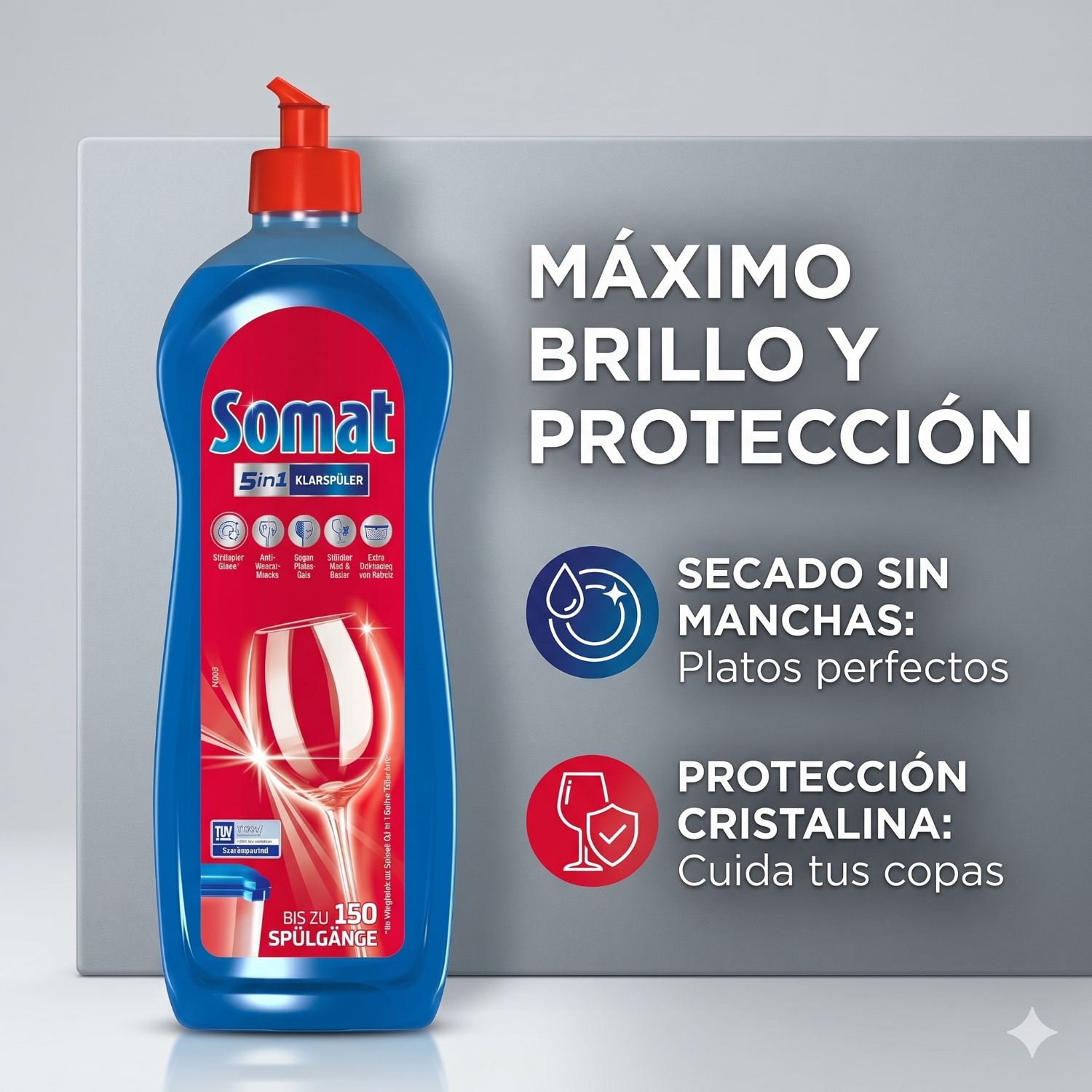Abrillantador Lavavajillas Somat 5 en 1 750 ml-1