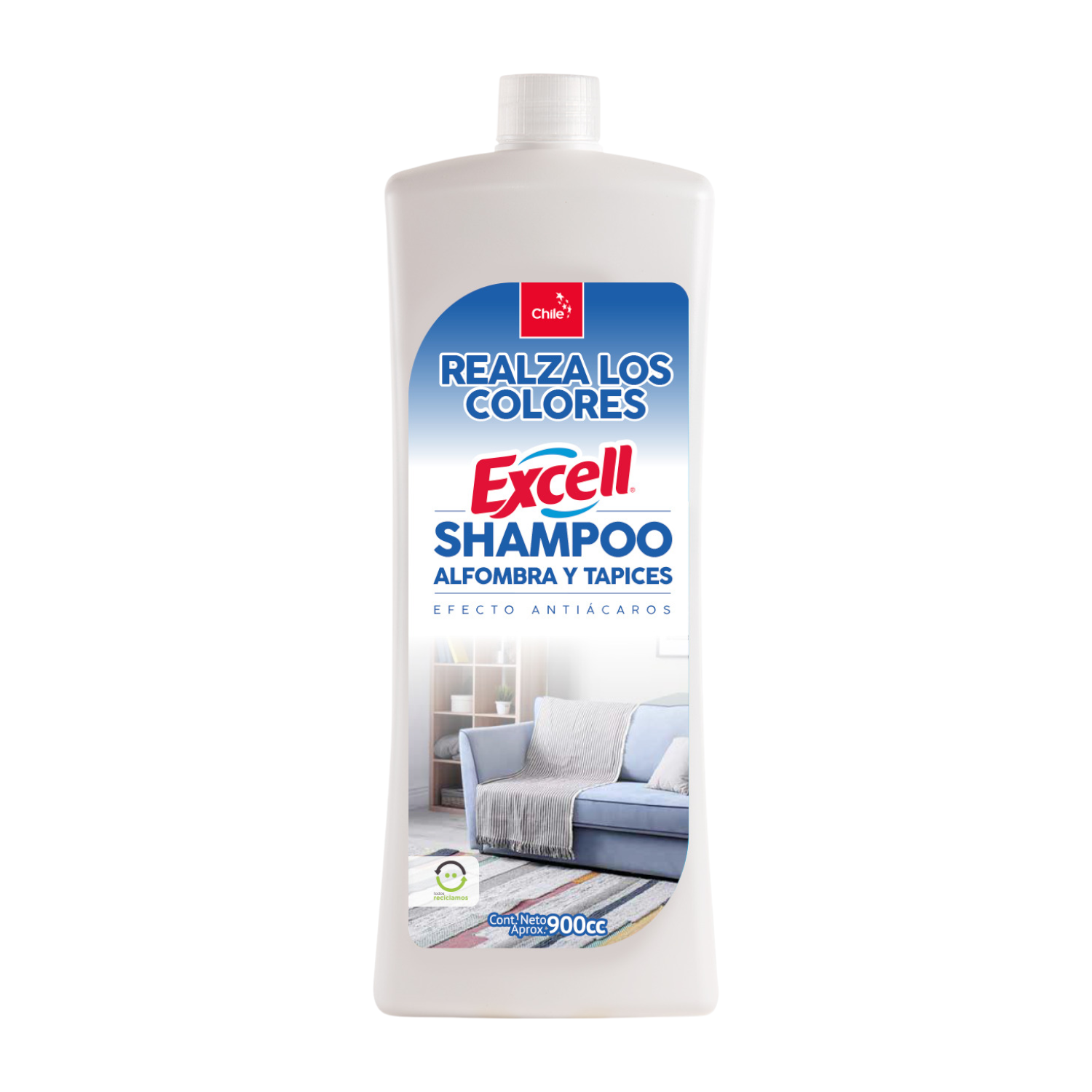 Shampoo Para Alfombras Y Tapices Excell 900ml-0