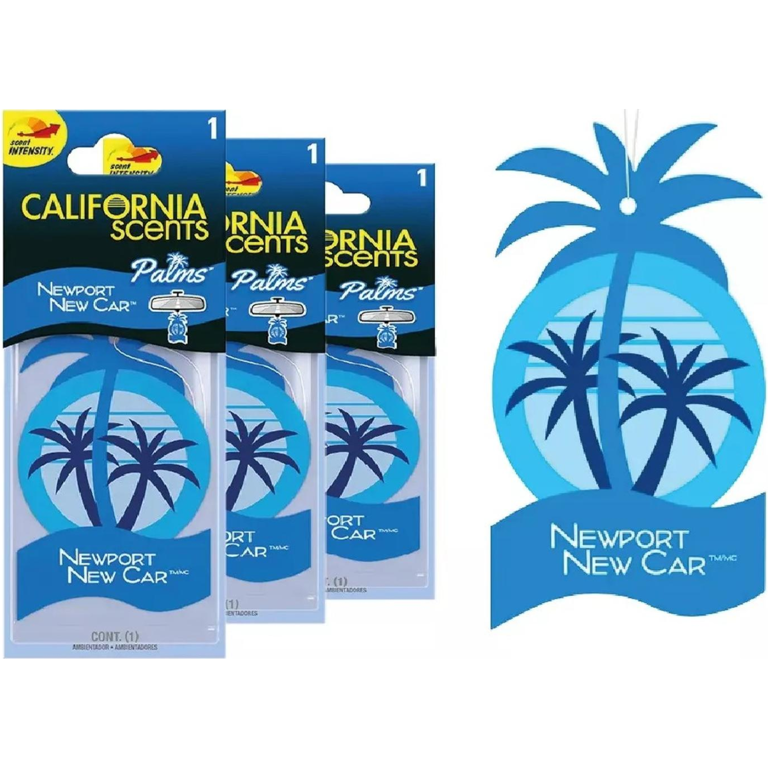 Ambientador de Auto Aroma Auto Nuevo Pack x3-2