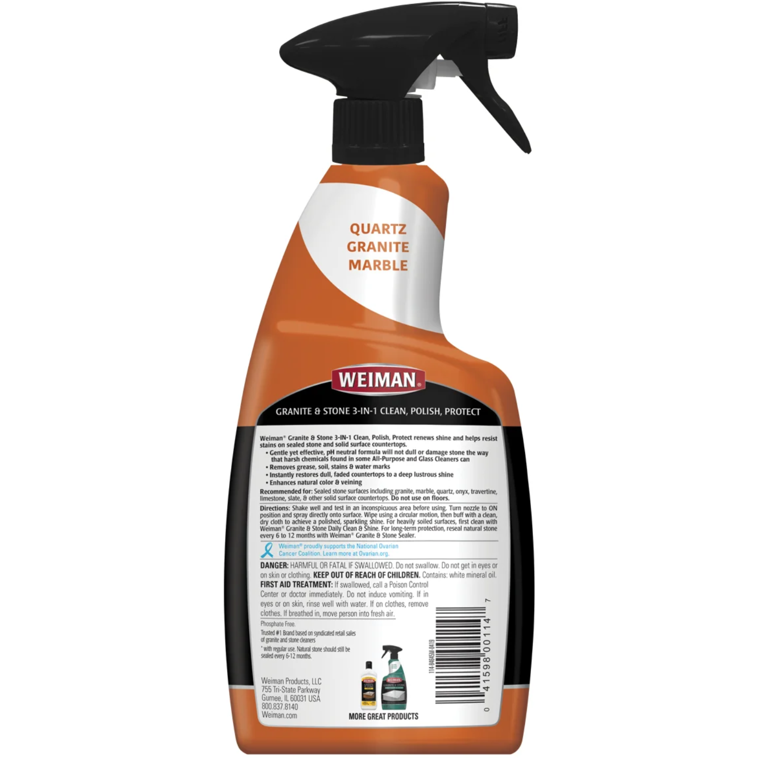Limpiador Granito Y Piedra 3 En 1 Weiman 710ml-1