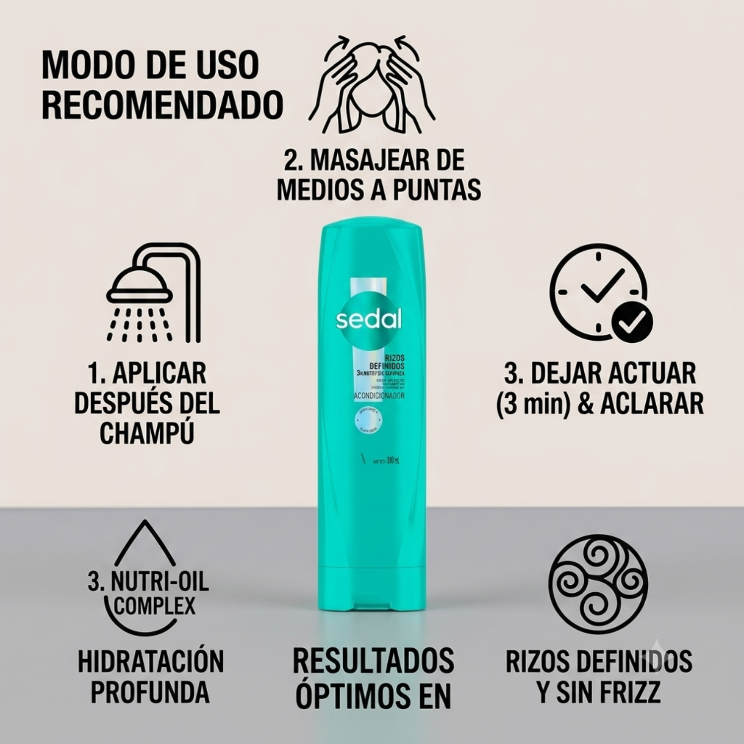 Acondicionador Sedal Rizos definidos 340ml-2