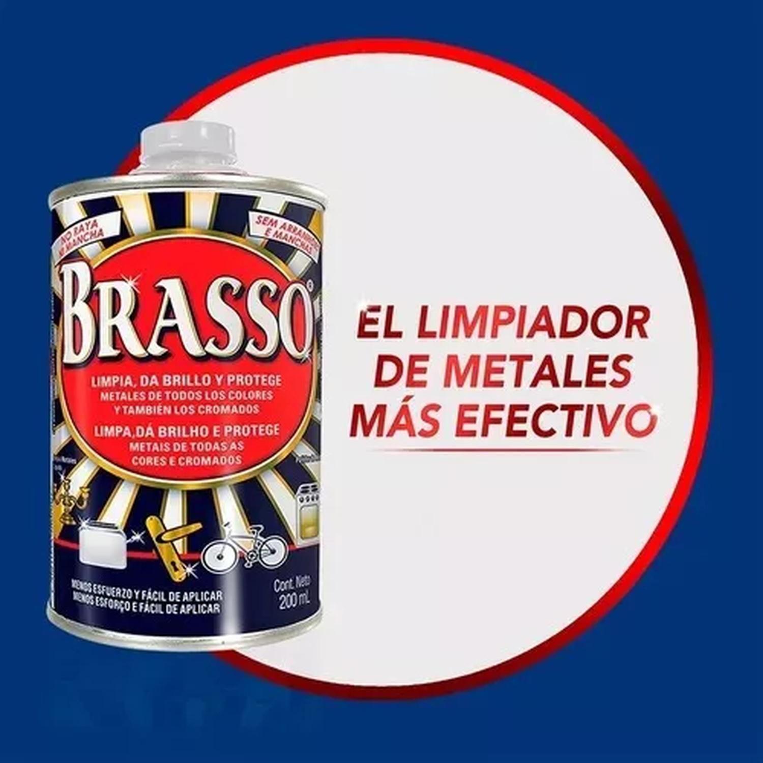 Pulidor de Metales Brasso 200 ml – Cobre, Latón y Acero-2