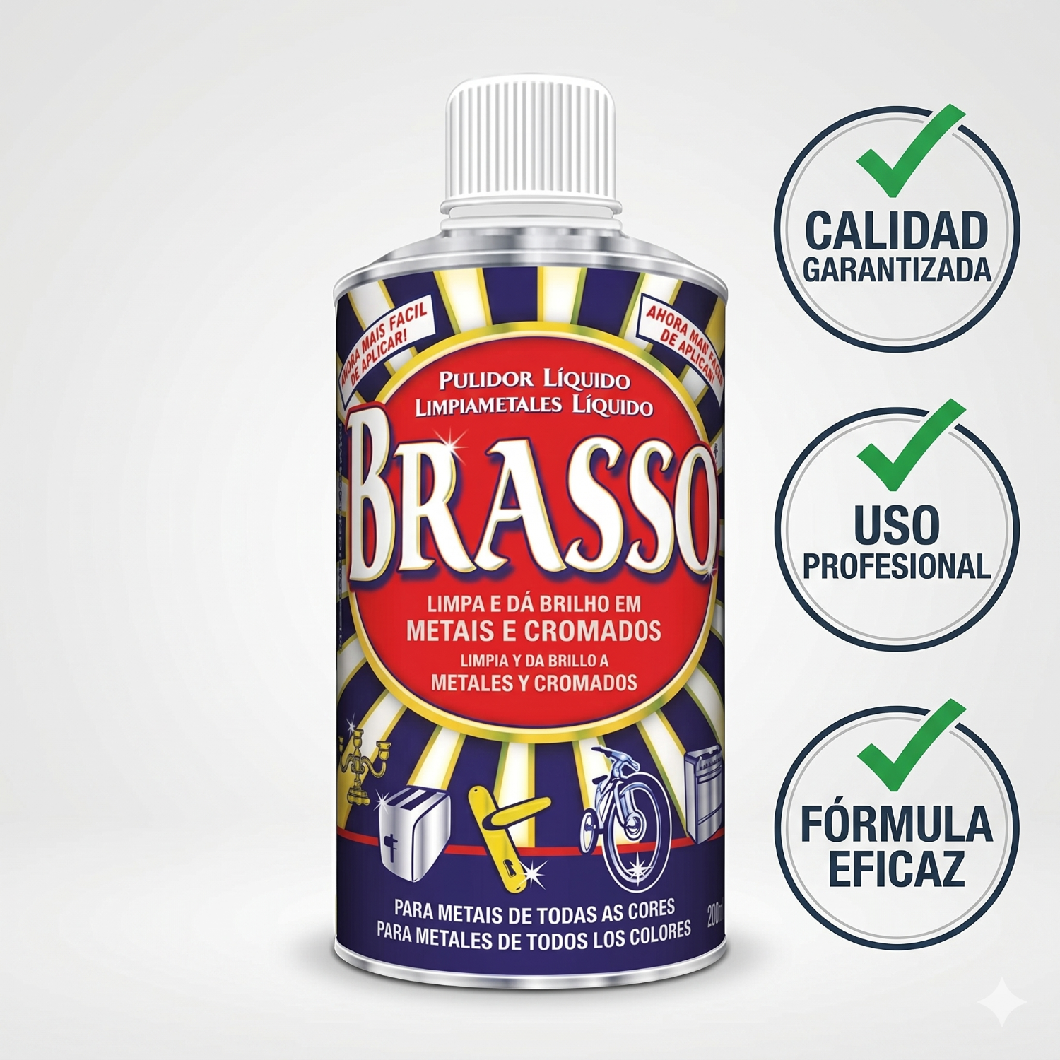 Pulidor de Metales Brasso 200 ml – Cobre, Latón y Acero-5