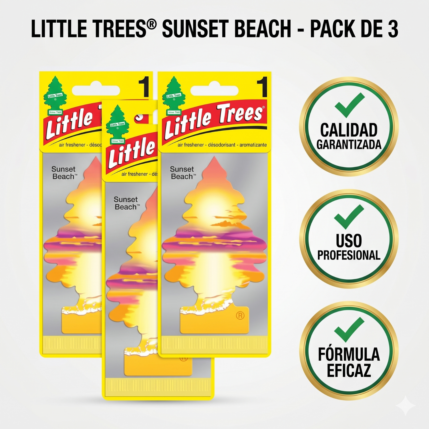 Aromatizante Pino Sunset Beach Little Trees x3-4