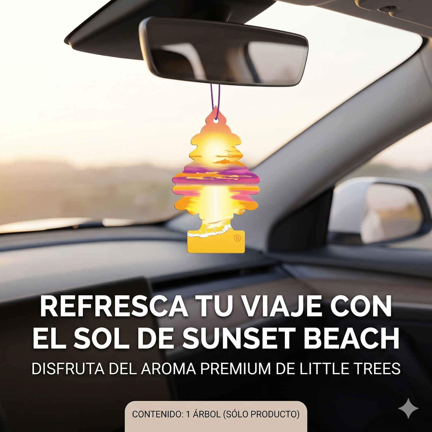 Aromatizante Pino Sunset Beach Little Trees x3-5