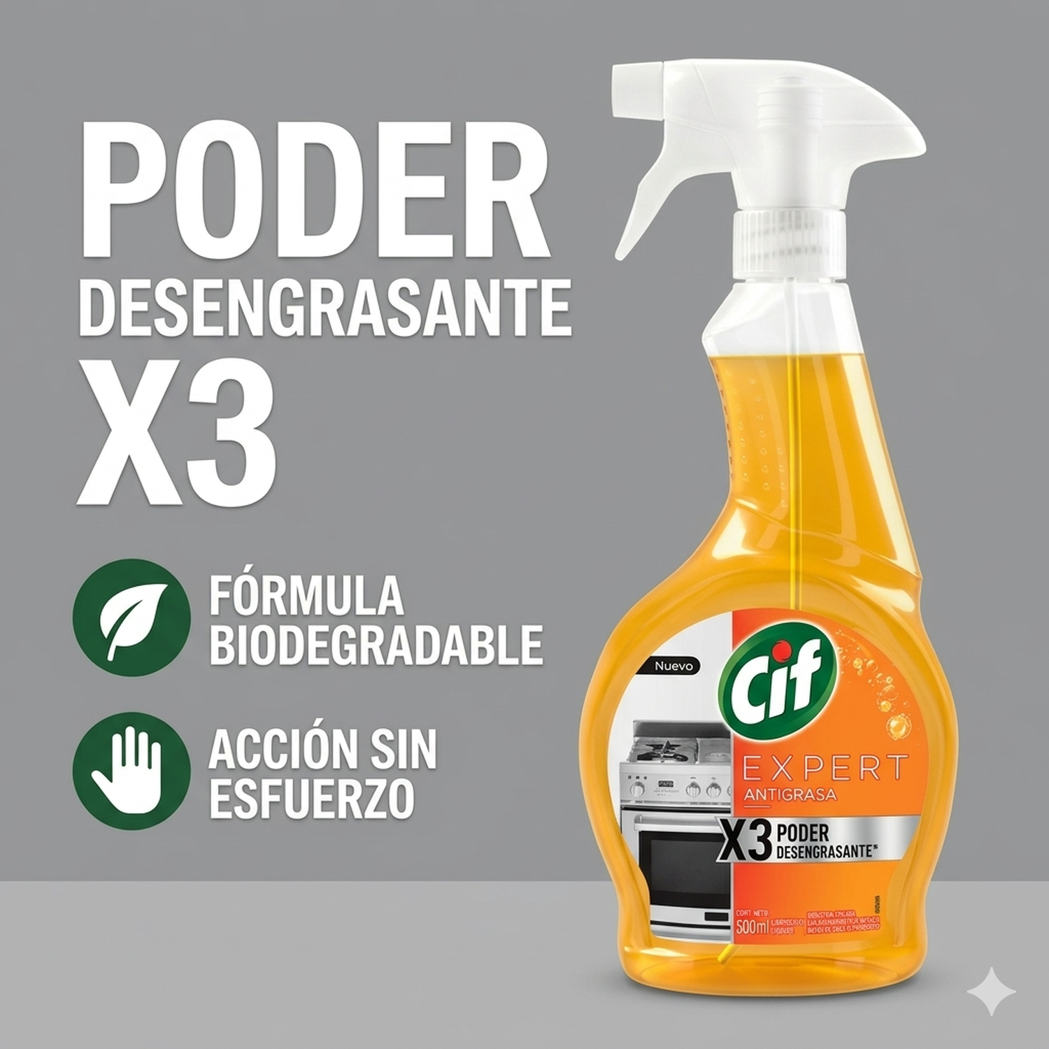 Cif Desengrasante Antigrasa Biodegradable Gatillo 500 Ml Cocina-1