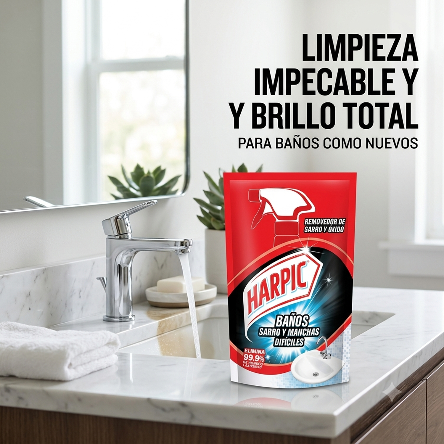 Recarga Harpic Baño Sarro y Manchas Difíciles 420ml-5