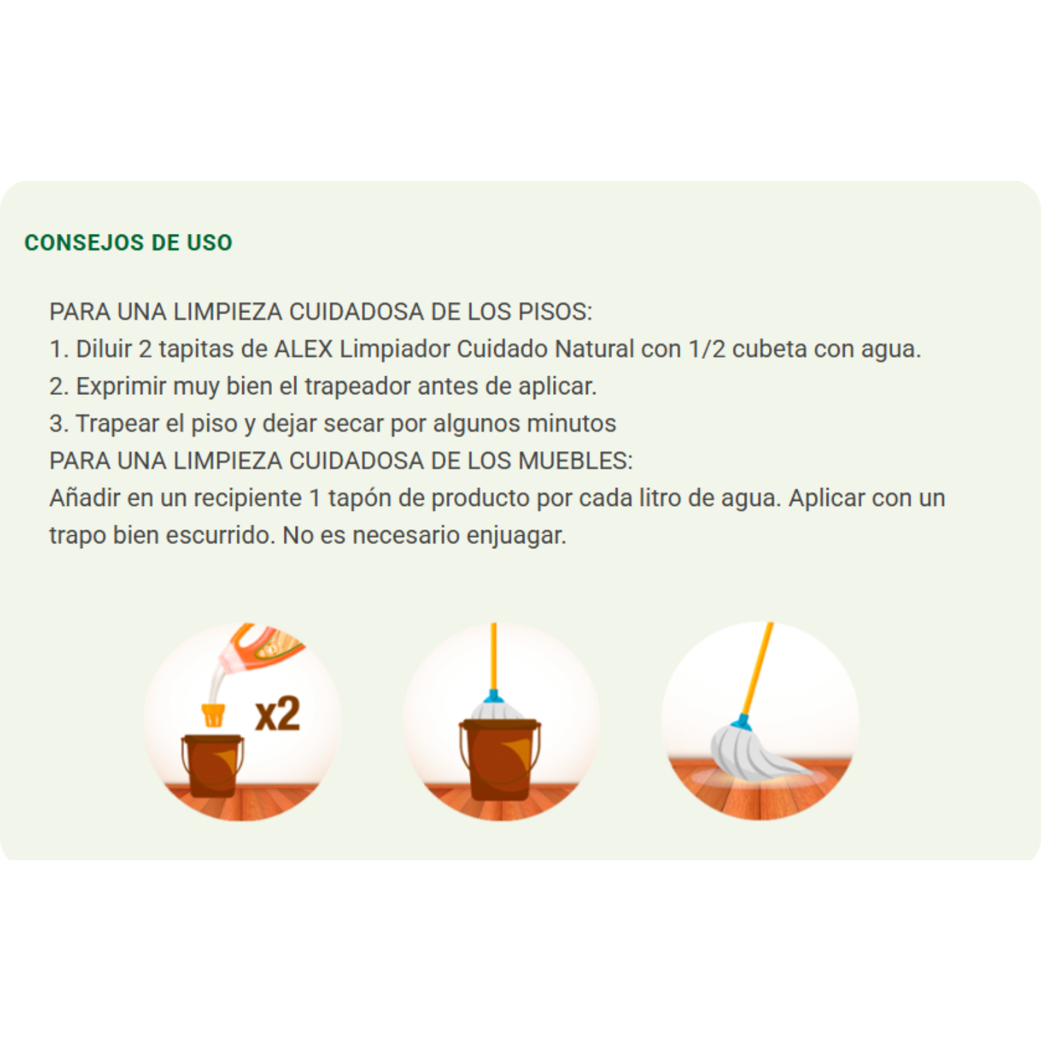 Limpiador Natural Alex Pisos Flotantes 750 ml-2