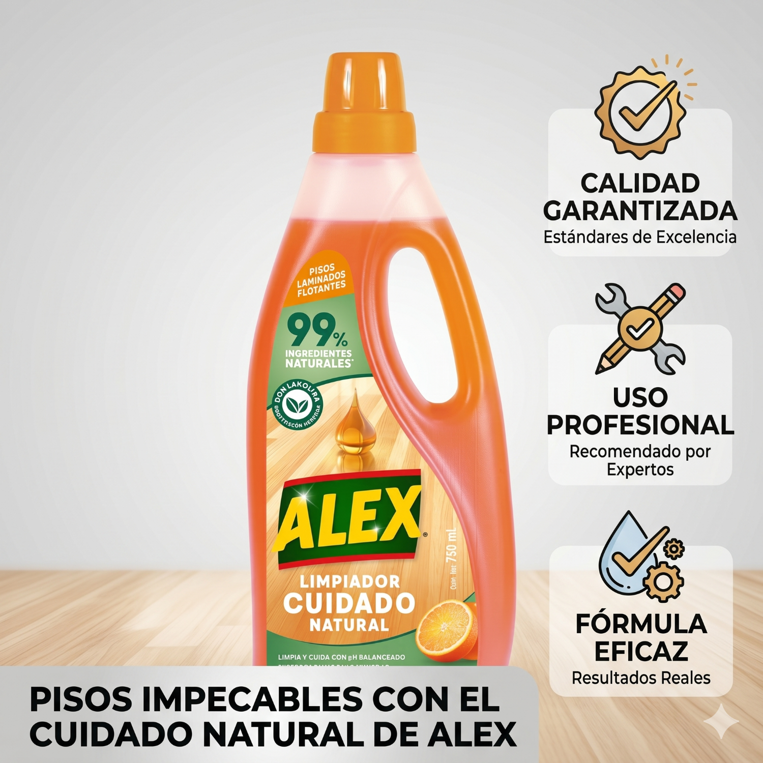 Limpiador Natural Alex Pisos Flotantes 750 ml-5