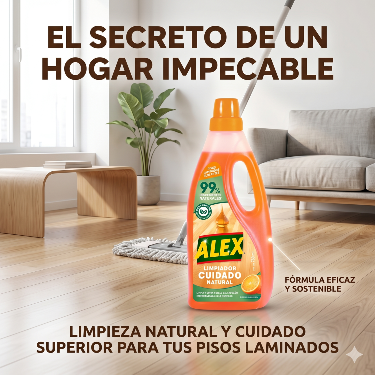 Limpiador Natural Alex Pisos Flotantes 750 ml-6