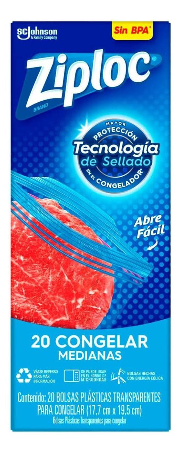 Bolsas Ziploc Para Freezer Medianas 20 Unidades-1