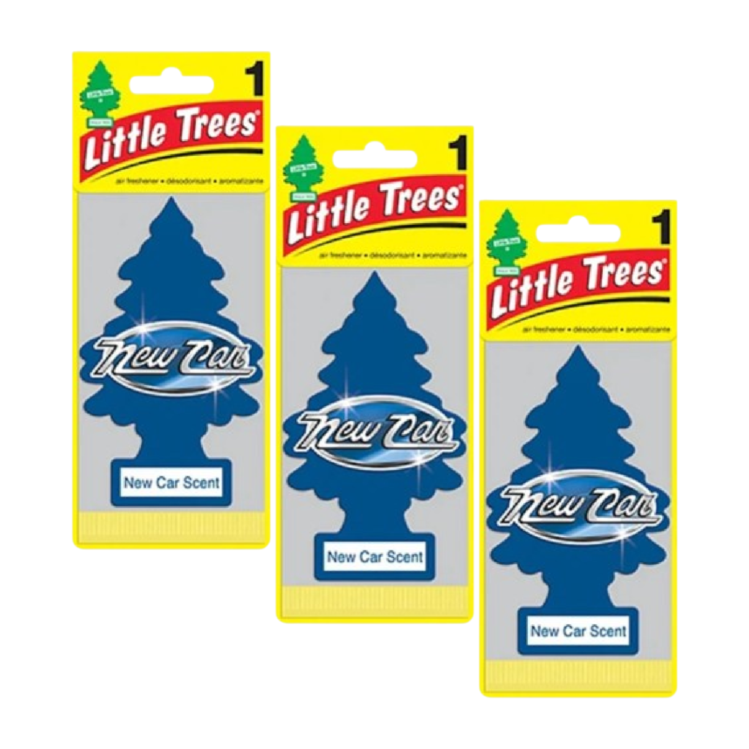 Aromatizante Pino Auto Nuevo Little Trees Pack X 3unid-0