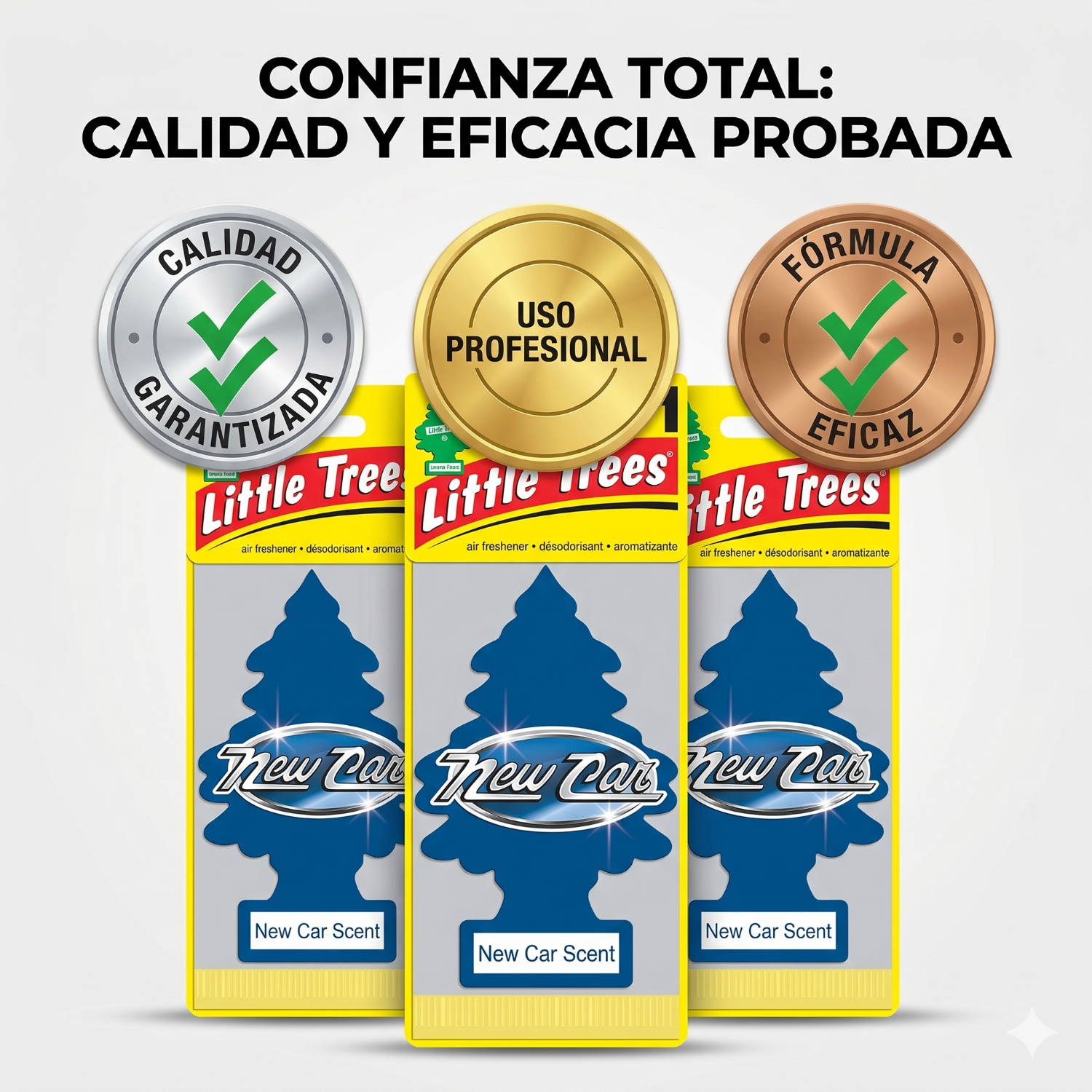 Aromatizante Pino Auto Nuevo Little Trees Pack X 3unid-5