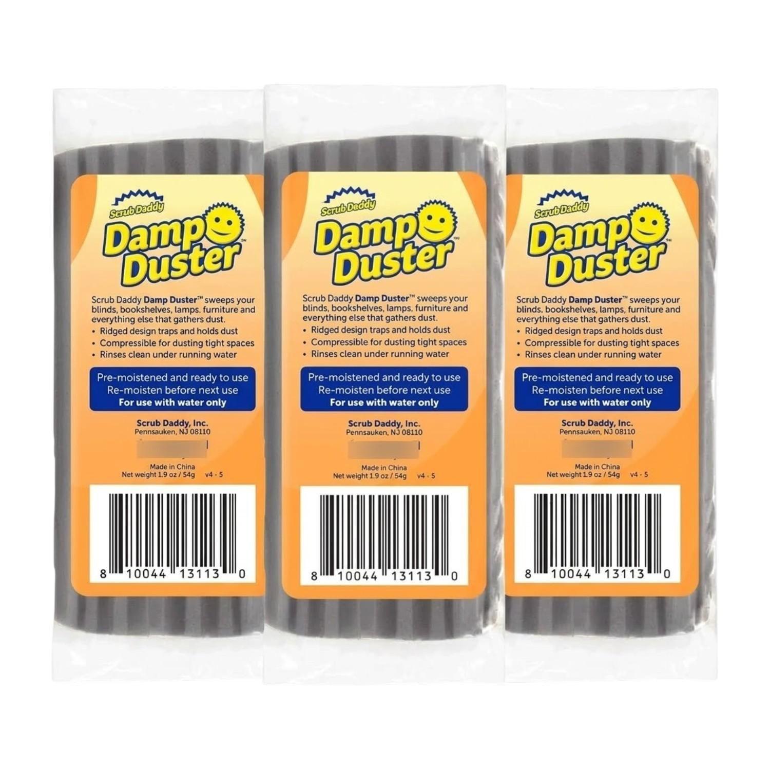 Pack 3 Esponjas Atrapa Polvo Damp Duster Scrub Daddy-0