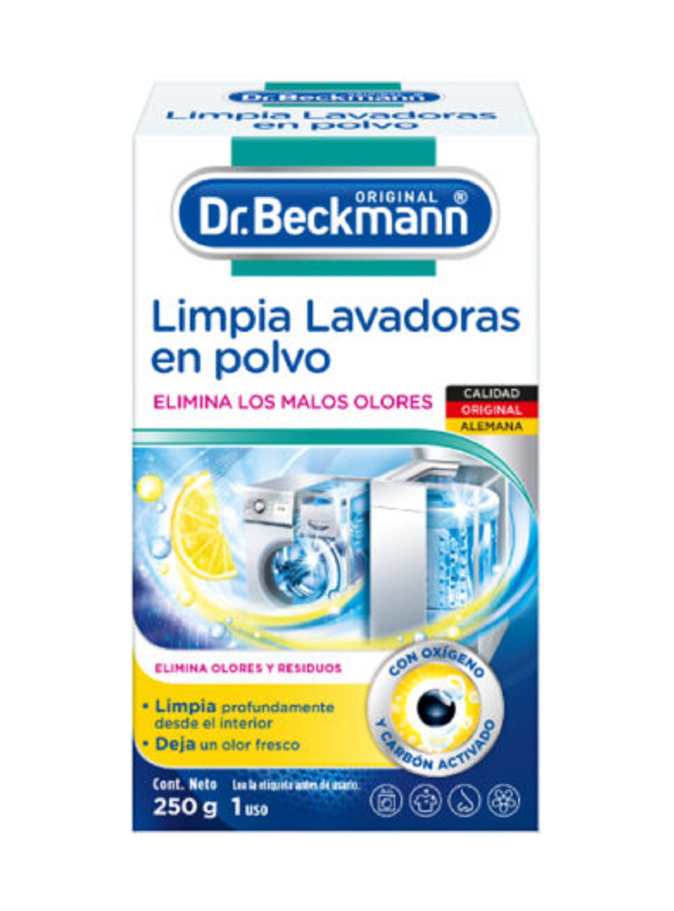 Limpia Lavadoras Dr. Beckmann Polvo 250gr-0