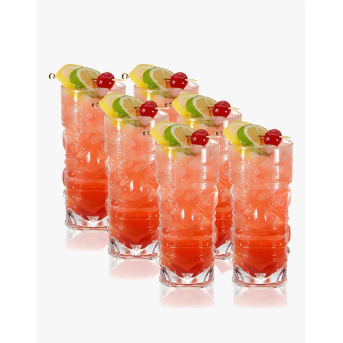 Pack 6 Unidades De Vasos Tiki Para Coctel 420ml-2
