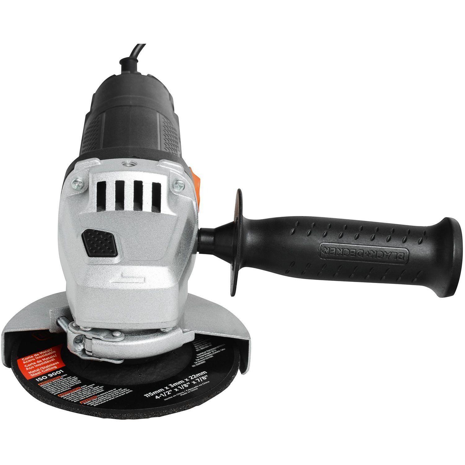 Esmeril/galletero Angular Eléctrico 4 1/2 820w + 2 Discos Color Negro Frecuencia 50 Hz-2