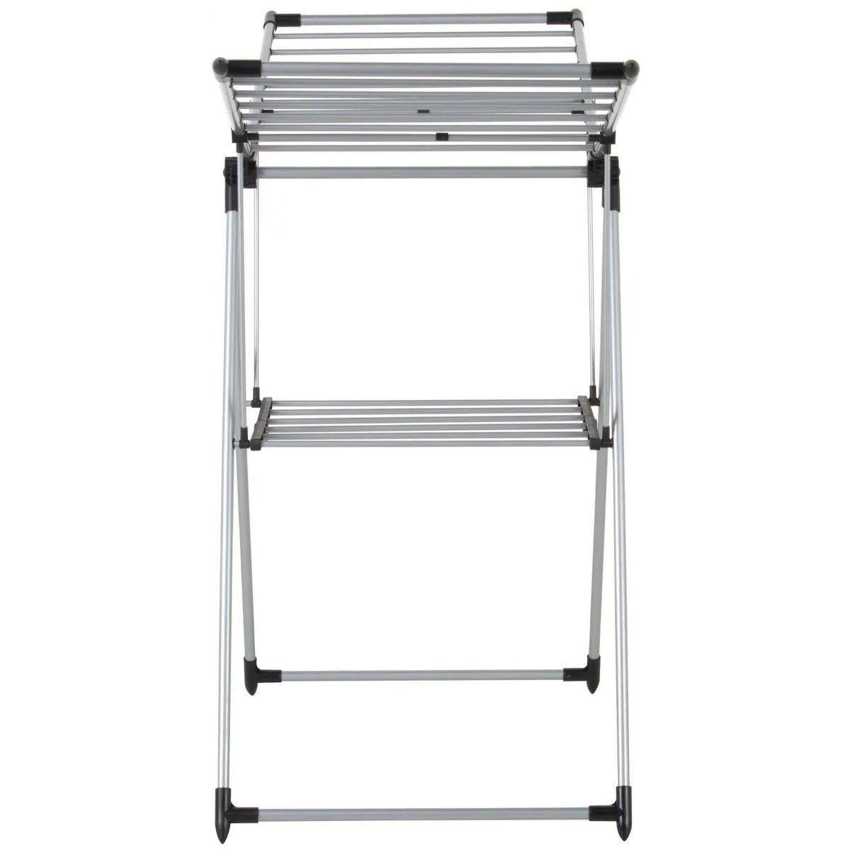 Tendedero De Ropa Con Bandeja Plegable Acero 156.5x61x97 Cm-3