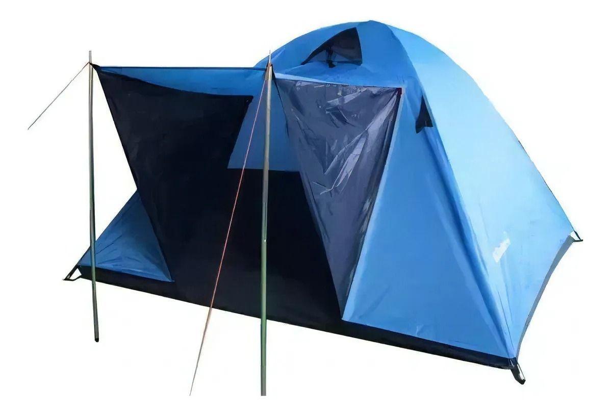 Carpa 4 Personas Iglú Dome 2.75kg Klimber Mosquitera 800mm Color Azul-4
