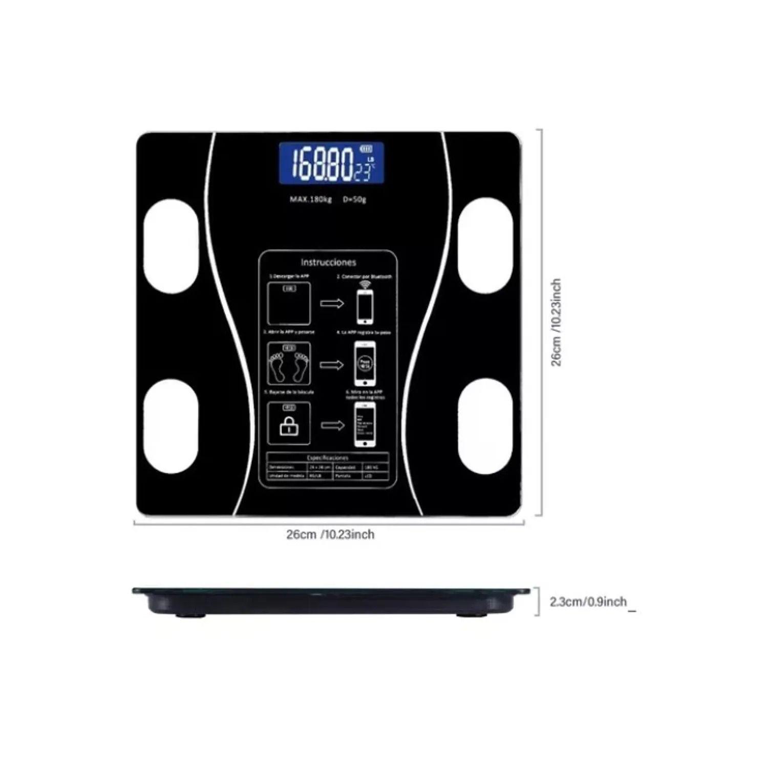 Pesa Digital De Baño Inteligente Bluetooth -4