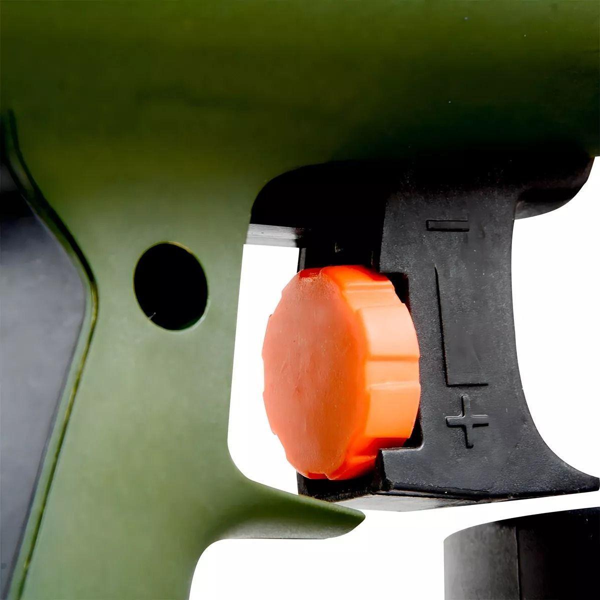 Pistola Para Pintar Eléctrica Bauker 500 W + 6 Accesorios Color Verde-2