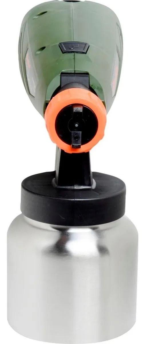 Pistola Para Pintar Eléctrica Bauker 500 W + 6 Accesorios Color Verde-4