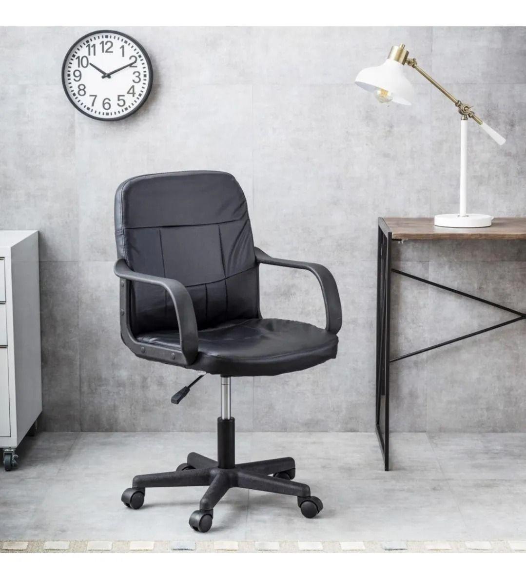 Silla Ejecutiva Escritorio Color Negro Con Ruedas-5