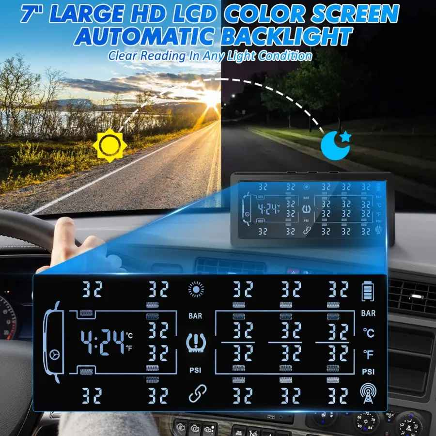 Sensor De Monitoreo Presión De Neumáticos 12 Sensores Tpms-3