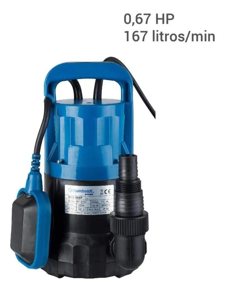 Electrobomba Sumergible 0,67 Hp 167 L/min Humboldt Azul-4