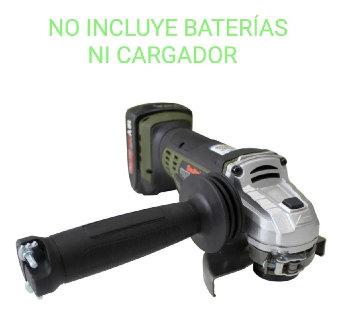 Esmeril Angular Inalámbrico Bauker Verde Sin Batería-4