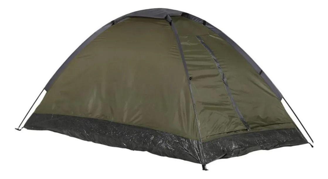 Carpa Camping Iglú Dome Pack 2 Personas Gris/verde-2