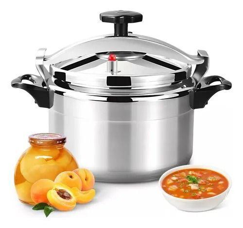 Olla A Presión Fantuzzi 10 Litros Comprezzo Aluminio Color Gris-4