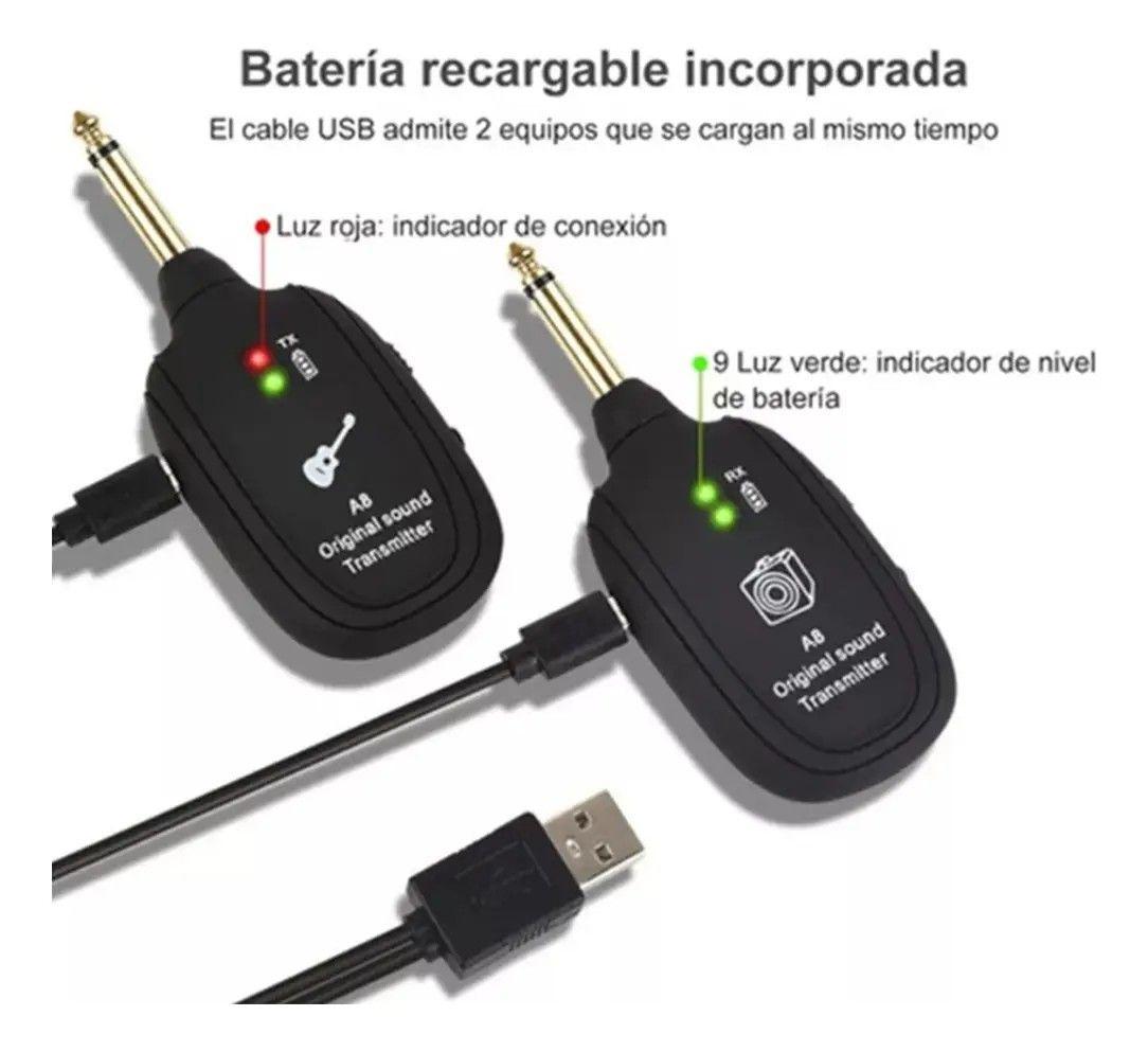 Transmisor Inalámbrico De Guitarra Eléctrica A8-5