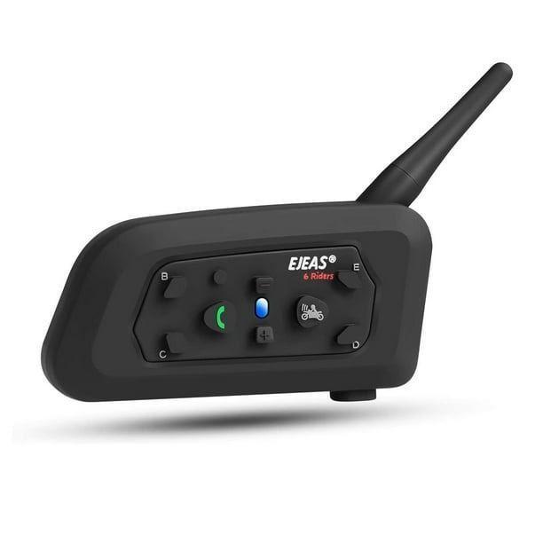 2 Intercomunicadores V6-pro-intercom-x2 Casco De Moto Bluetooth Ejeas-2