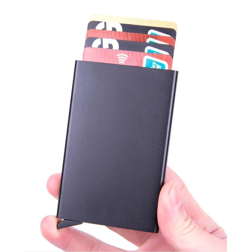 Tarjetero Billetera Porta Tarjetas Metálico-2