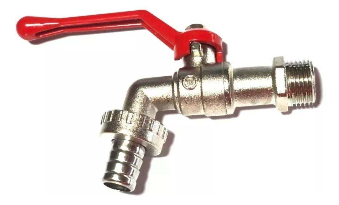 Llave De Paso Jardín Bola 1 Pulgada Metálica-2