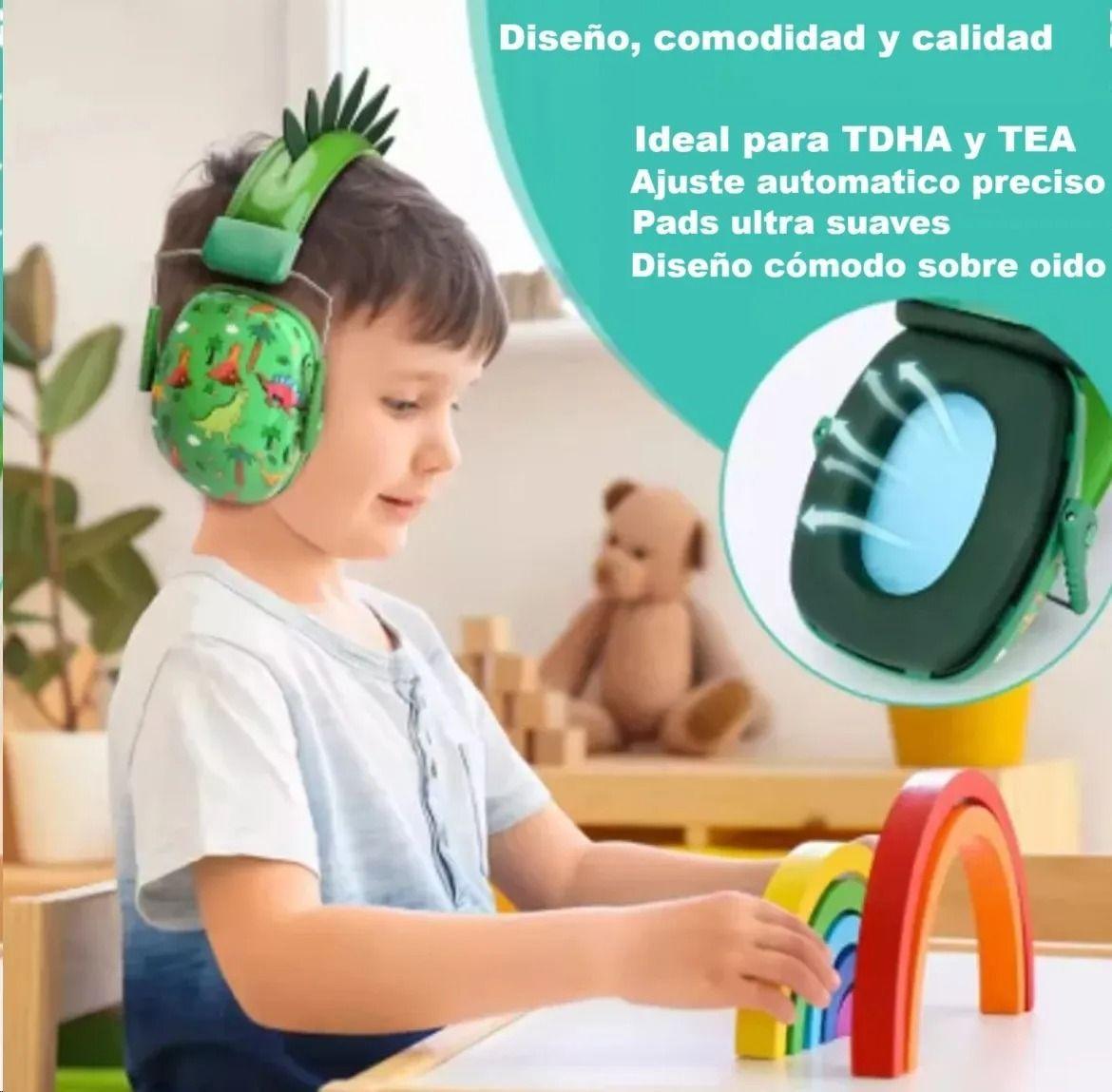Audífonos Autismo Tea Antiruido De Dinosaurio Y Unicornio Para Niños-2