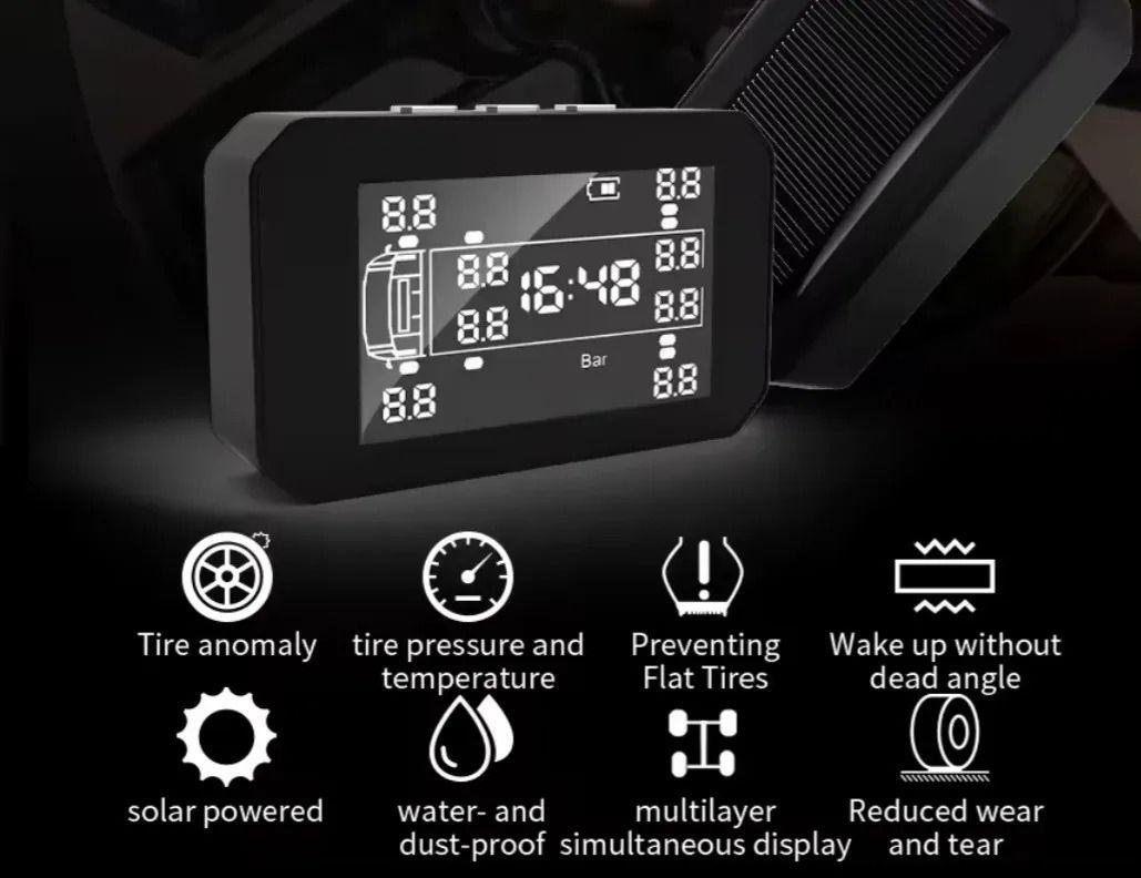 Sensor Solar Tpms Presión Neumáticos 8 Sensores Camión-2