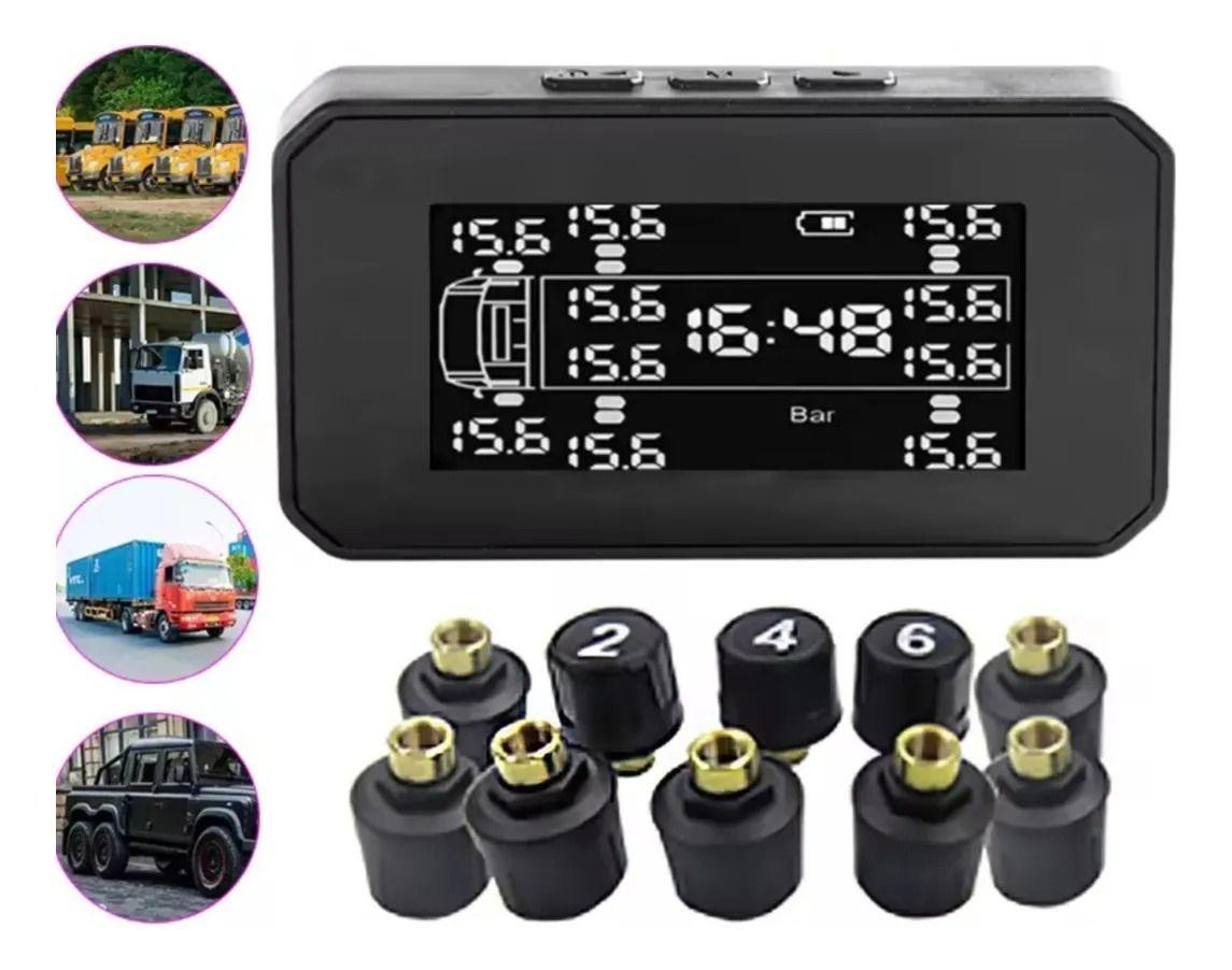 Sensor Solar Tpms Presión Neumáticos 8 Sensores Camión-3