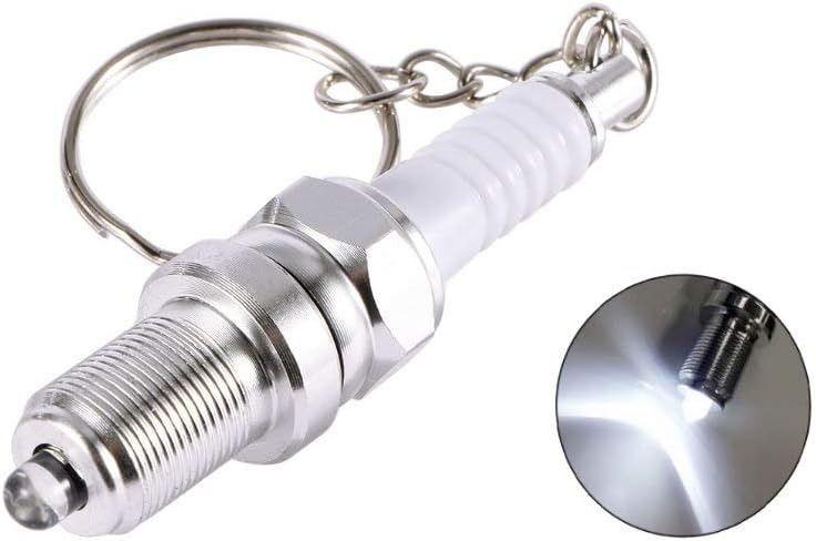 Llavero Metálico Tipo Bujía Con Luz Led Para Regalo Tun Ning-3