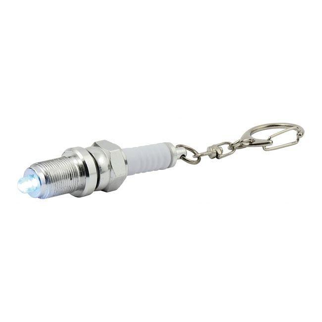 Llavero Metálico Tipo Bujía Con Luz Led Para Regalo Tun Ning-4
