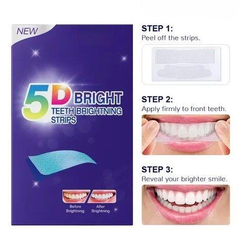 Tiras Blanqueadoras 5D Bright Teeth Brightning Strips-3